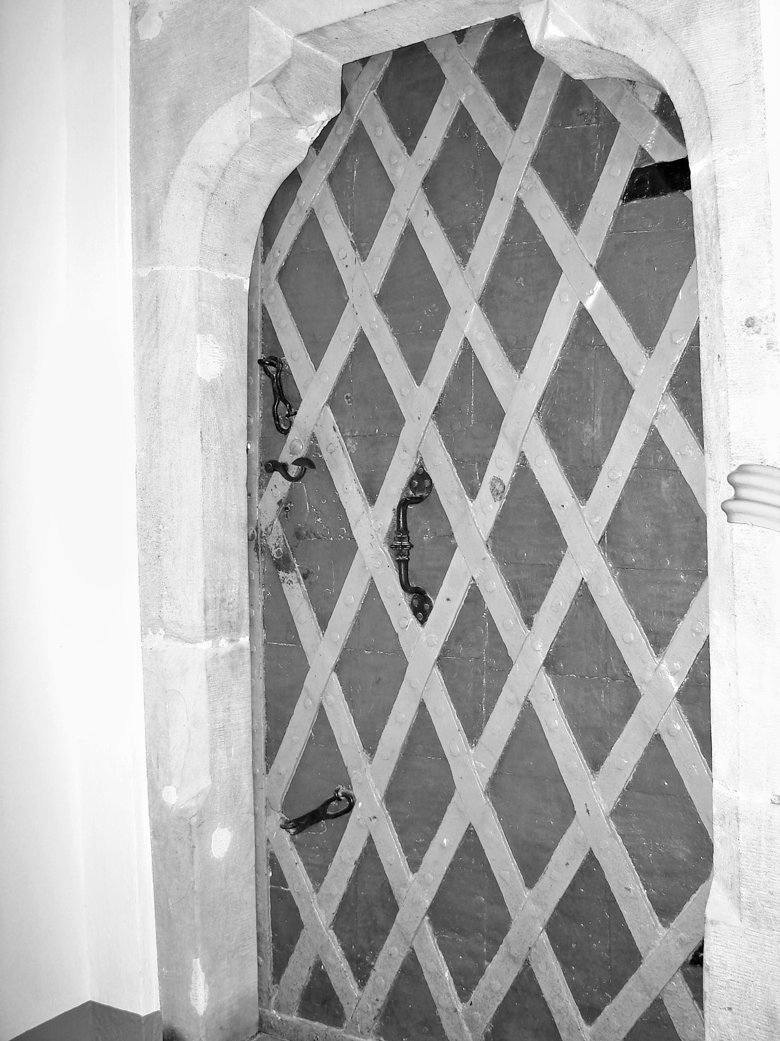 Mai 2006: Tür des historischen Rathauses von Görlitz